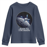 Back To The Moon Youth Sweatshirt Lunar Mission Astronaut Space Lover