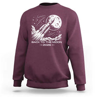 Back To The Moon Sweatshirt Space Exploration Moon Journey 2026