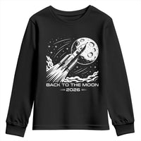Back To The Moon Youth Sweatshirt Space Exploration Moon Journey 2026