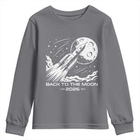 Back To The Moon Youth Sweatshirt Space Exploration Moon Journey 2026