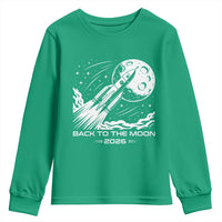 Back To The Moon Youth Sweatshirt Space Exploration Moon Journey 2026
