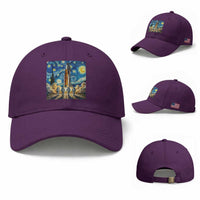 Lunar Mission Astronaut Starry Night Baseball Cap Space Lover Gift