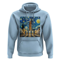 Lunar Mission Astronaut Starry Night Hoodie Space Lover Gift