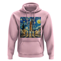 Lunar Mission Astronaut Starry Night Hoodie Space Lover Gift