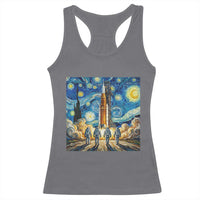 Lunar Mission Astronaut Starry Night Racerback Tank Top Space Lover Gift