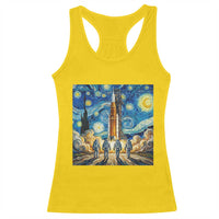 Lunar Mission Astronaut Starry Night Racerback Tank Top Space Lover Gift