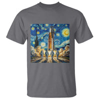 Lunar Mission Astronaut Starry Night T Shirt Space Lover Gift