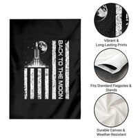 Patriotic American Pride Astronaut Lunar Mission Garden Flag Back To The Moon