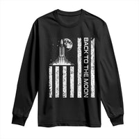 Patriotic American Pride Astronaut Lunar Mission Long Sleeve Shirt Back To The Moon