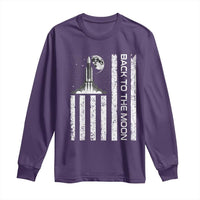 Patriotic American Pride Astronaut Lunar Mission Long Sleeve Shirt Back To The Moon