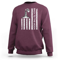 Patriotic American Pride Astronaut Lunar Mission Sweatshirt Back To The Moon