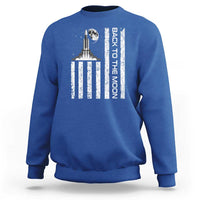 Patriotic American Pride Astronaut Lunar Mission Sweatshirt Back To The Moon