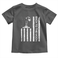 Patriotic American Pride Astronaut Lunar Mission Toddler T Shirt Back To The Moon