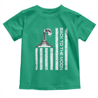 Patriotic American Pride Astronaut Lunar Mission Toddler T Shirt Back To The Moon