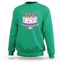 USA 250th Anniversary Birthday Cake Party Gift Sweatshirt