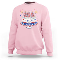 USA 250th Anniversary Birthday Cake Party Gift Sweatshirt