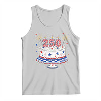 USA 250th Anniversary Birthday Cake Party Gift Tank Top