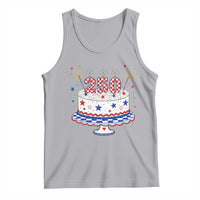 USA 250th Anniversary Birthday Cake Party Gift Tank Top
