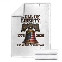 Liberty Bell 250th Anniversary Throw Blanket American Pride Gift