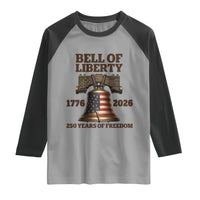 Liberty Bell 250th Anniversary Raglan Shirt American Pride Gift