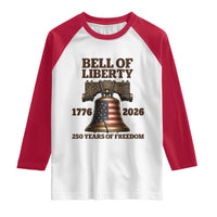Liberty Bell 250th Anniversary Raglan Shirt American Pride Gift