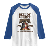 Liberty Bell 250th Anniversary Raglan Shirt American Pride Gift