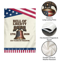 Liberty Bell 250th Anniversary Patriotic Garden Flag American Pride Gift