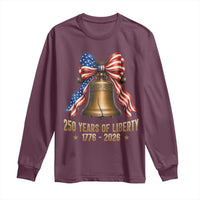 250 Years Of Liberty Long Sleeve Shirt American Heritage Bell Graphic