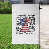 250 Years Of Freedom Garden Flag Red White Blue Liberty Bell