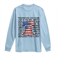 250 Years Of Freedom Long Sleeve Shirt Red White Blue Liberty Bell