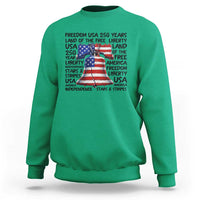 250 Years Of Freedom Sweatshirt Red White Blue Liberty Bell