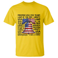 250 Years Of Freedom T Shirt Red White Blue Liberty Bell