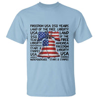 250 Years Of Freedom T Shirt Red White Blue Liberty Bell