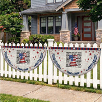 250 Years Of Freedom Patriotic Fan Flag Red White Blue Liberty Bell