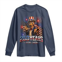 USA 250th Anniversary Tung Tung Sahur Long Sleeve Shirt Funny American Anniversary Celebration
