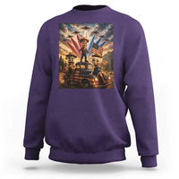Patriotic Italian Brainrot Farmer Meme Sweatshirt Funny USA Freedom Jet Fighter Graphic