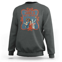 Red White Blue Feminist Pride Sweatshirt Girls Will Be Girls