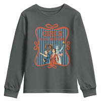 Red White Blue Feminist Pride Youth Sweatshirt Girls Will Be Girls