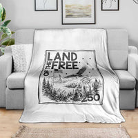 Vintage USA 250 Patriotic Pride Throw Blanket Land Of The Free
