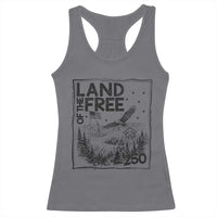 Vintage USA 250 Patriotic Pride Racerback Tank Top Land Of The Free