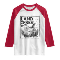 Vintage USA 250 Patriotic Pride Raglan Shirt Land Of The Free