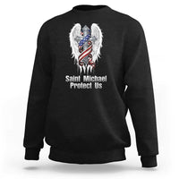 Saint Michael Protect Us American Christian Heritage Sweatshirt Catholic Faith Gift