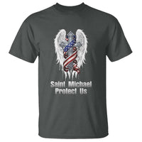 Saint Michael Protect Us American Christian Heritage T Shirt Catholic Faith Gift