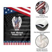 Saint Michael Protect Us American Christian Heritage Patriotic Garden Flag Catholic Faith Gift