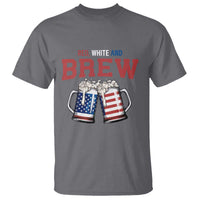 American Flag Beer Lover T Shirt Red White And Brew