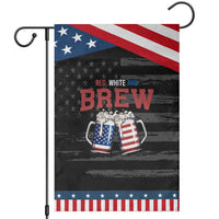 American Flag Beer Lover Patriotic Garden Flag Red White And Brew