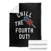 American Flag Popsicle Throw Blanket Chill The Fourth Out