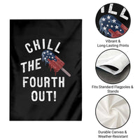 American Flag Popsicle Garden Flag Chill The Fourth Out