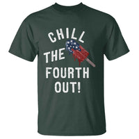 American Flag Popsicle T Shirt Chill The Fourth Out