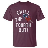 American Flag Popsicle T Shirt Chill The Fourth Out